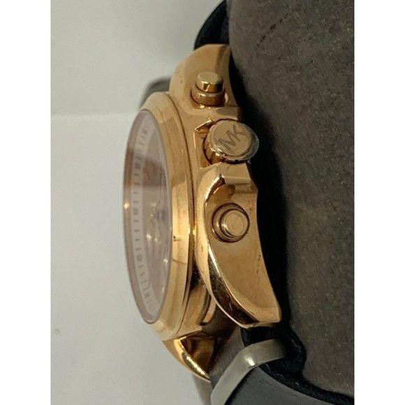 Michael Kors MK6066 Women\'s Leather Analog Rose Di main image 5